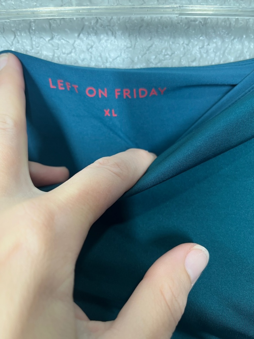 Left On Friday Teal Tube bathing suit top - Picture 3 of 4